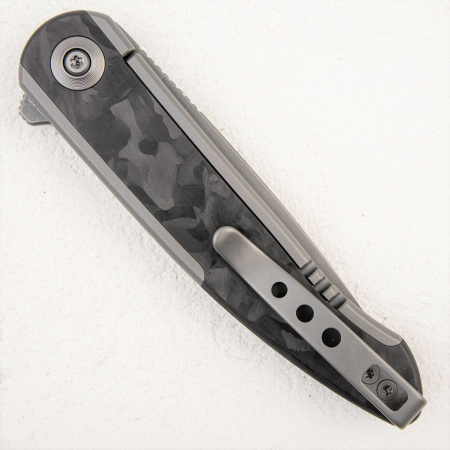 Нож WE Knife Smooth Sentinel, 20CV, Titanium/Carbon - купить в интернет-магазине Blademan